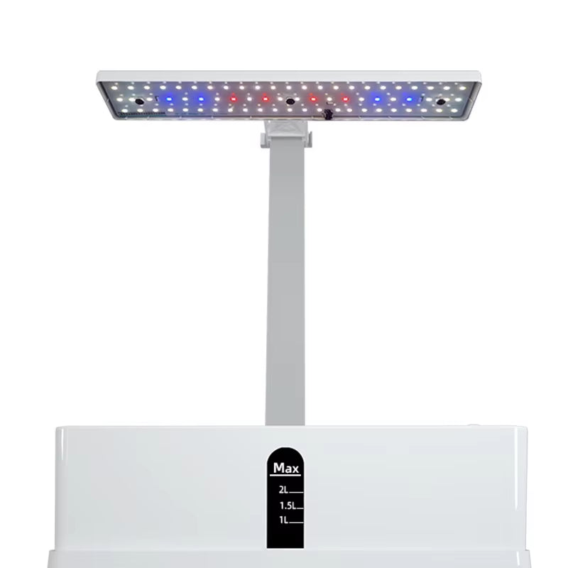 Indoor Hydroponics Growing System with Smart Automatic Timer and Adjustable Height, 9-Pod Herb Garden Planter