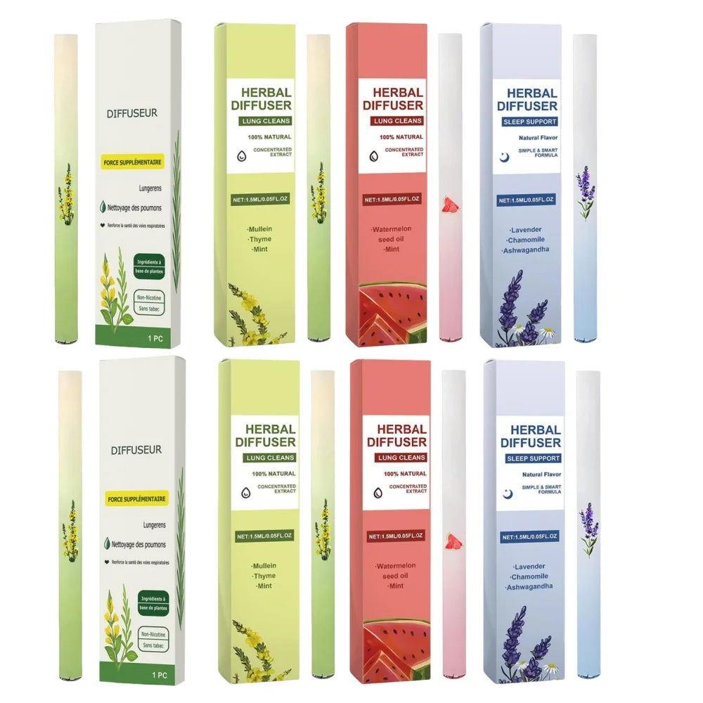 Herbal Refreshing Breathing Sticks for Relaxation and Nasal Clarity - Available in 1 to 8 Pieces