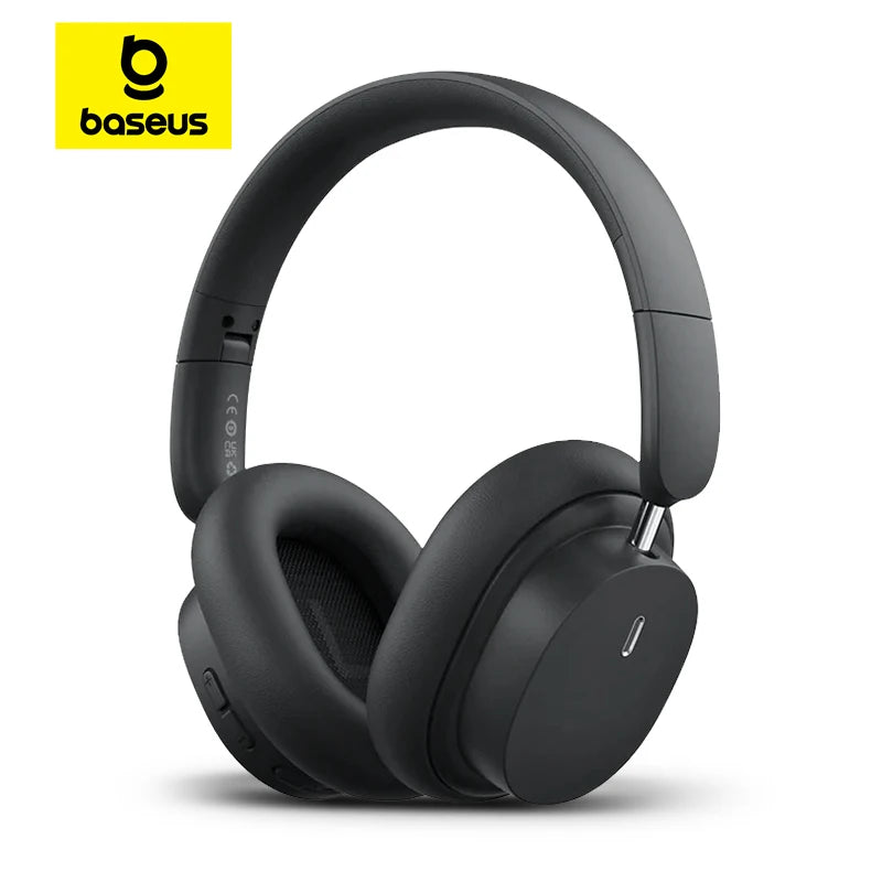 Baseus Bowie D05 Wireless Headphones with 3D Spatial Audio, Bluetooth 5.3, 40mm Drivers, Foldable Over-Ear Design, 70 Hours Battery Life