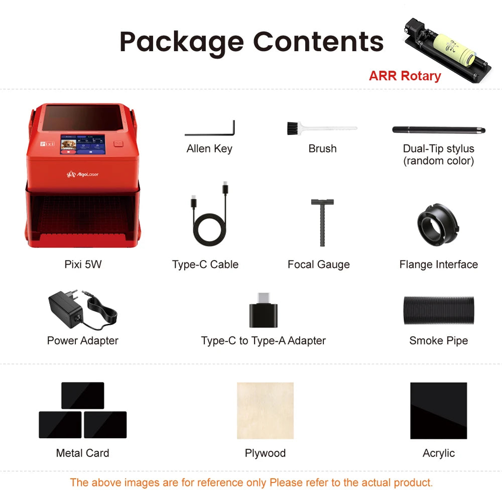 PIXI Entry-Level Mini DIY Laser Engraver - Enclosed Portable 3W, 5W, and 10W Diode Smart Laser Marker for DIY Cutting and Engraving