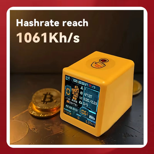BTC Solo Lottery Miner - 1060Kh/S Hashrate, ESP32 Technology