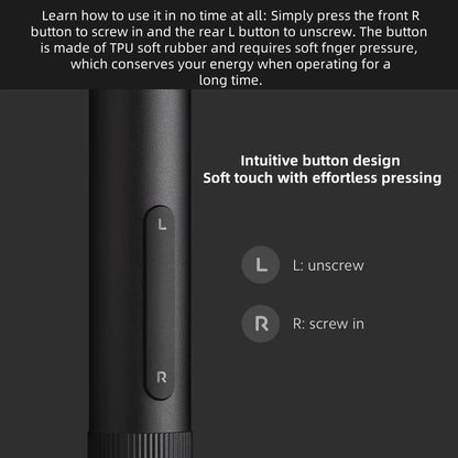 Xiaomi  Electric Precision Screwdriver Kit with 2 Gear Torque Control, 400 Screws, Type-C Rechargeable, Magnetic Aluminum Case