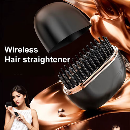 Wireless Mini Hair Straightener with 3 Temp for Men & Women