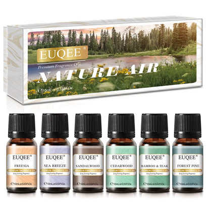 6-Piece Fragrance Oil Set (10ml) - Aromatherapy Gift Box for Humidifiers, Diffusers, Candle and Soap Making, Air Fresheners