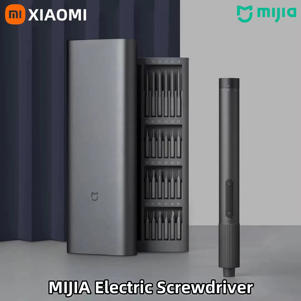 Xiaomi  Electric Precision Screwdriver Kit with 2 Gear Torque Control, 400 Screws, Type-C Rechargeable, Magnetic Aluminum Case