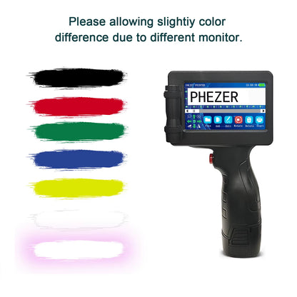 P17 Handheld Inkjet Printer Date Number Expiry Date Logo QR Bar Batch Code Expiry Date 12.7Mm Label Printer 28 Languages
