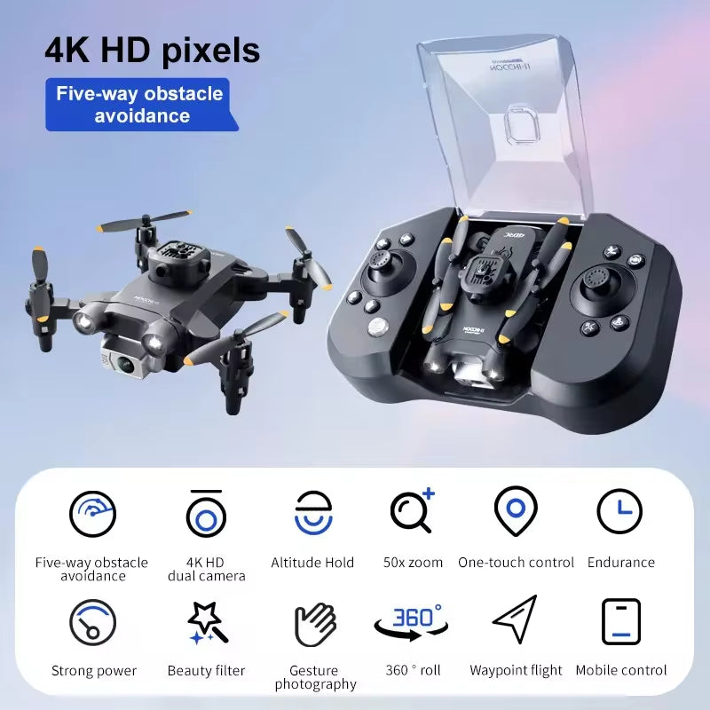 4DRC V30 Mini Drone with Camera HD 4K 1080P FPV RC Drones Profesional Five-Sided Obstacle Avoidance Helicopter Drone Toy 2025