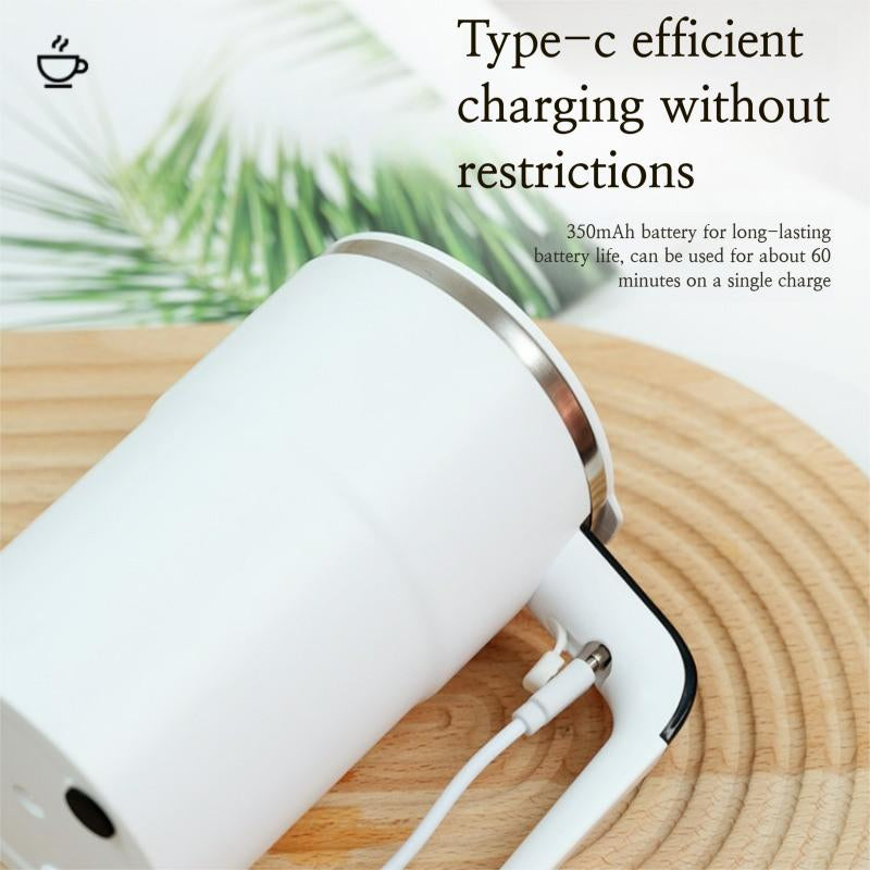 GREEN FOREST Smart Stirring Coffee Mug with Automatic Magnetic Stirring & USB Charging for Home Use 5 Key Features Included Thermostatic Cup