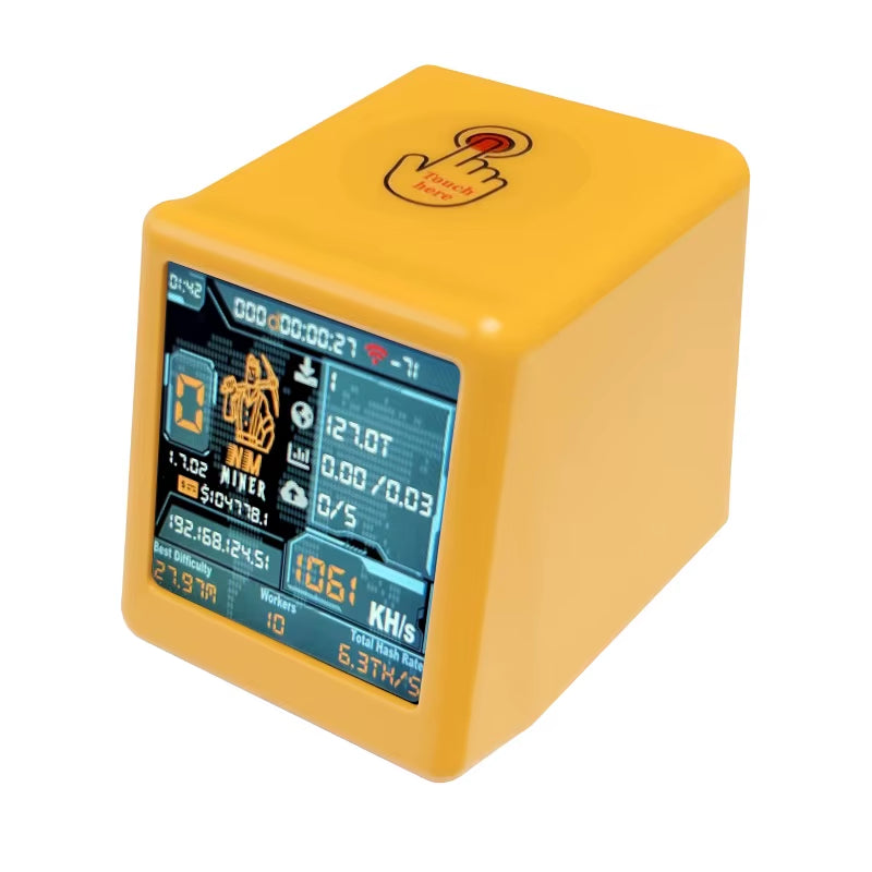 BTC Solo Lottery Miner - 1060Kh/S Hashrate, ESP32 Technology