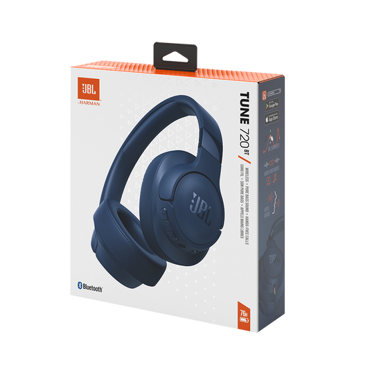 JBL Tune 720BT Wireless On-Ear Headphones with Bluetooth 5.0 and Noise Cancelling Technology for Gaming and Sports