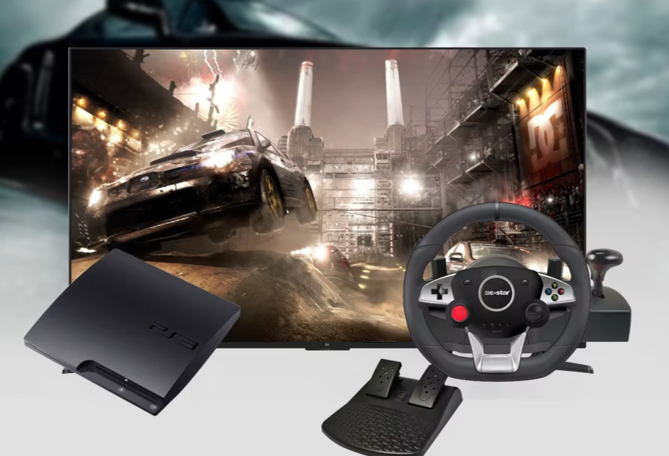 Universal Game Steering Wheel for PC, PS4, PS3, Xbox One, Xbox 360, and Android