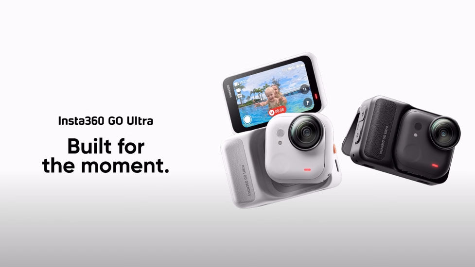 Insta 360 GO Ultra 4K 60FPS Magnetic Action Camera - 53g Ultra-Lightweight with 156° Field of View and 2.5" Flip Touchscreen