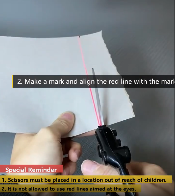 Laser Guided Stainless Steel Scissors for Straight Cut Quick Cutting