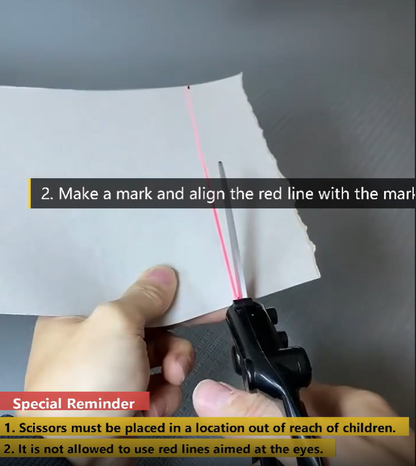 Laser Guided Stainless Steel Scissors for Straight Cut Quick Cutting