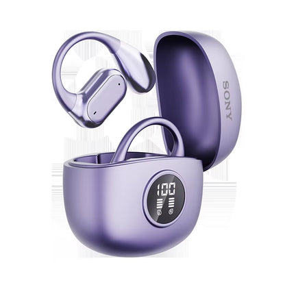  Wireless Ear Hook Headphones Bluetooth 5.4 - HiFi Stereo Waterproof Earbuds with LED Display and Touch Controls