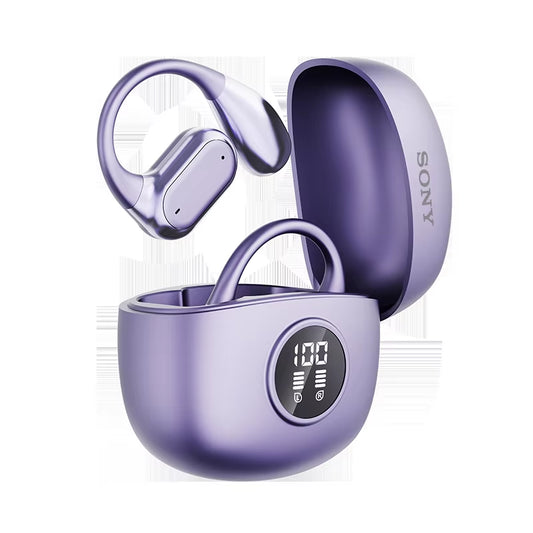  Wireless Ear Hook Headphones Bluetooth 5.4 - HiFi Stereo Waterproof Earbuds with LED Display and Touch Controls