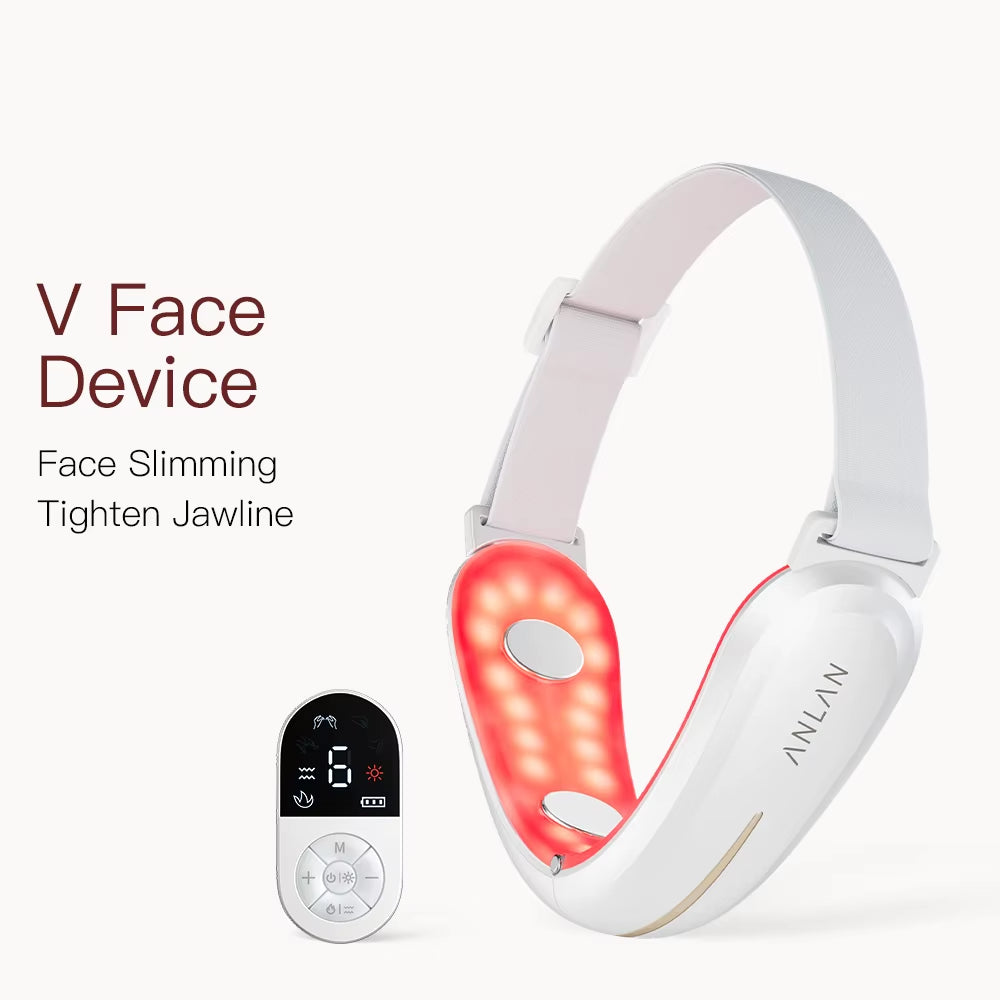 ANLAN V-Face Lifting Device with EMS Technology for Double Chin Reduction and Facial Slimming