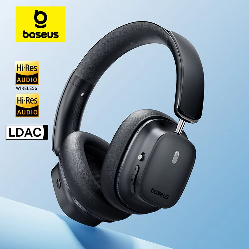 Baseus Pro ANC Wireless Headphones with Hi-Res LDAC and Bluetooth 5.4, Featuring Spatial Audio and 50mm Drivers