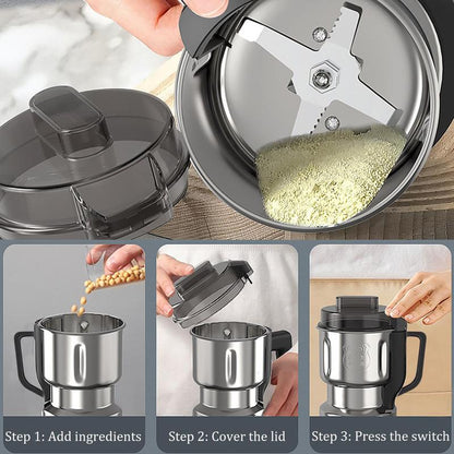 Transform Your Coffee Ritual with the New High-Power 400W Multi-Functional Electric Coffee Bean Grinder – Portable, Food-Grade Stainless Steel Kitchen Essential!