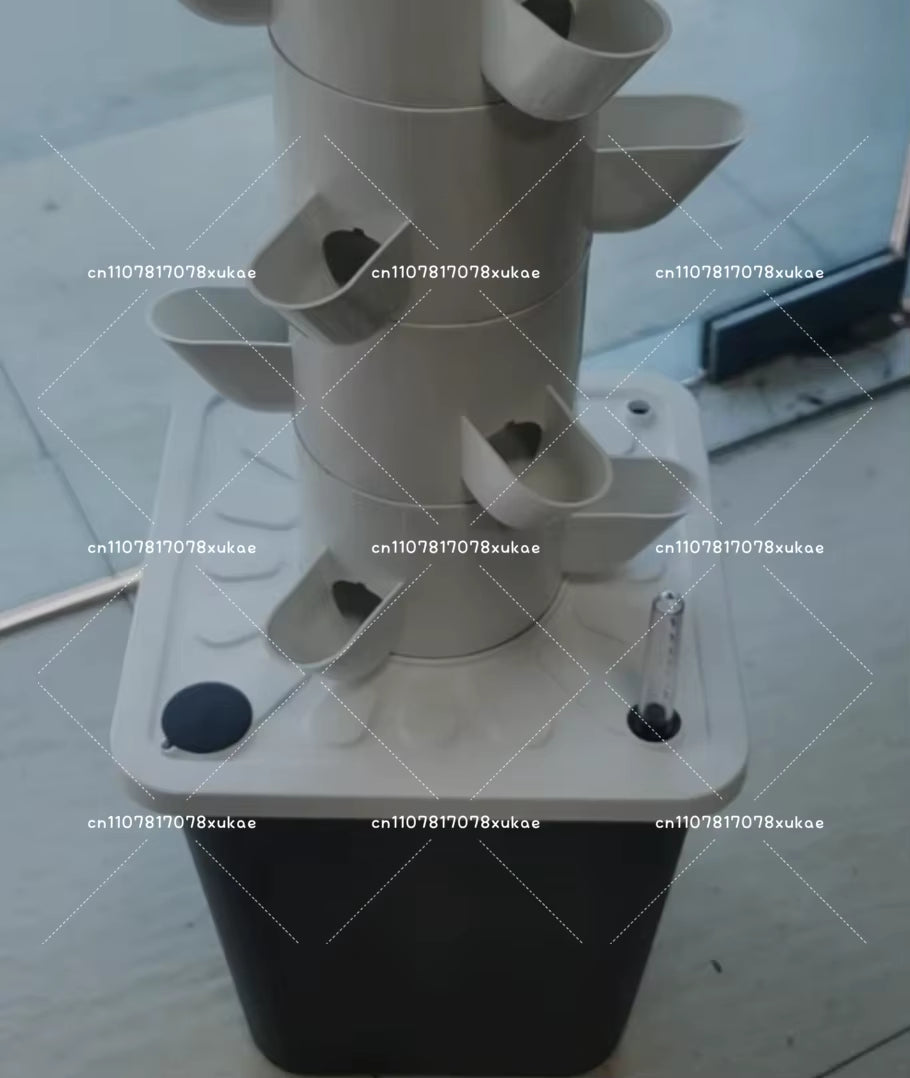 Vertical Hydroponic Garden Tower with Timer - 45/18 Hole Soilless Vegetable Planter System