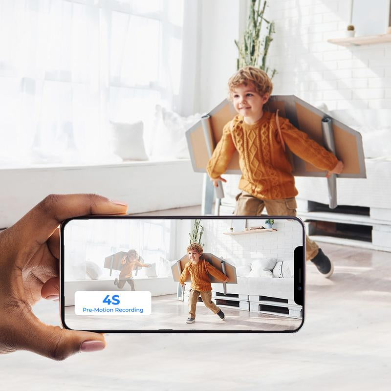 Reolink E1 3MP Pan-Tilt Indoor Security Camera for Any Budget, Person/Pet Detection, Two-Way Audio White