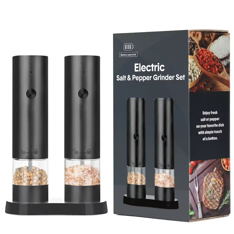 Electric Salt and Pepper Grinder with Adjustable Coarseness and Large Capacity USB Rechargeable