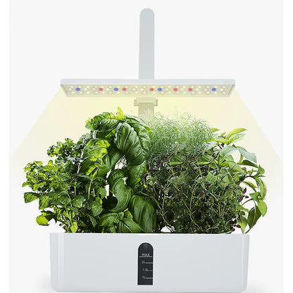 Indoor Hydroponics Growing System with Smart Automatic Timer and Adjustable Height, 9-Pod Herb Garden Planter