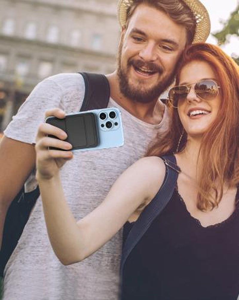 Wireless Charging Power Bank, 10000 Mah Power Bank with Folding Stand and USB-C Cable LED Display, Magnetic Power Bank 22.5W PD Fast Charging for Iphone