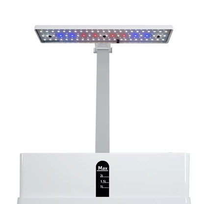 Indoor Hydroponics Growing System with Smart Automatic Timer and Adjustable Height, 9-Pod Herb Garden Planter