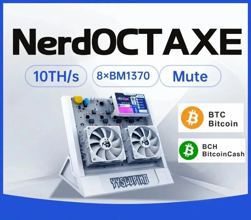Nerd OCTAXE 10Th/S Air-Cooled Bitcoin Miner 