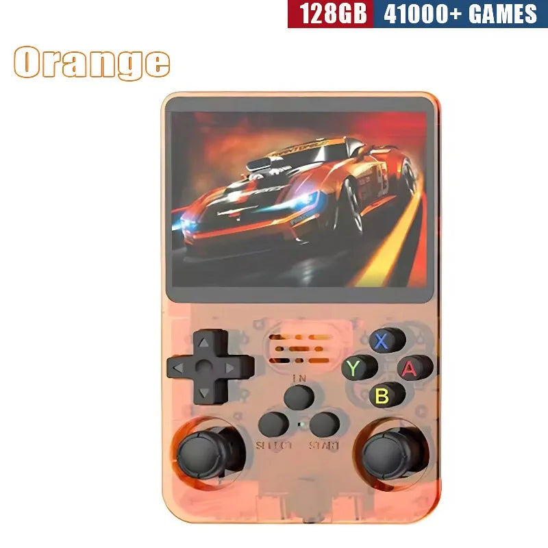 R36S Retro Handheld Gaming Console - 3.5-Inch IPS Display, Available in 64GB/128GB/256GB, Portable Device with Preloaded Games