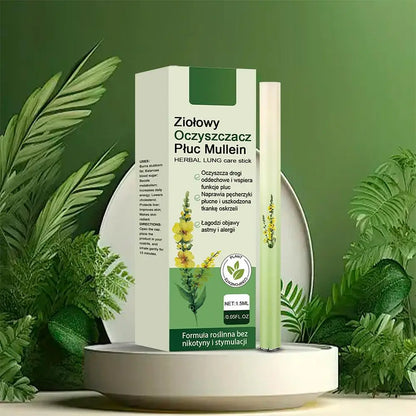 Herbal Diffuser Pen Set with Mullein, Mint, and Rosemary Extracts for Lung Cleansing and Enhanced Breathing Quality