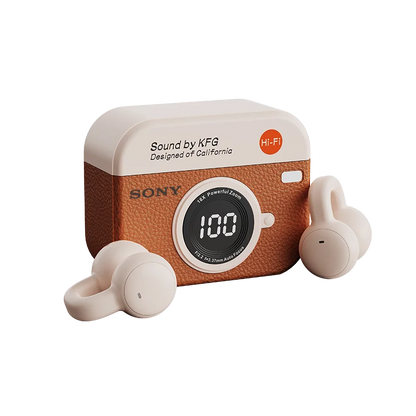 Open Ear Bone conduction Wireless Earphones with Microphone and Bluetooth 5.4 - Sports Clip-On Headphones