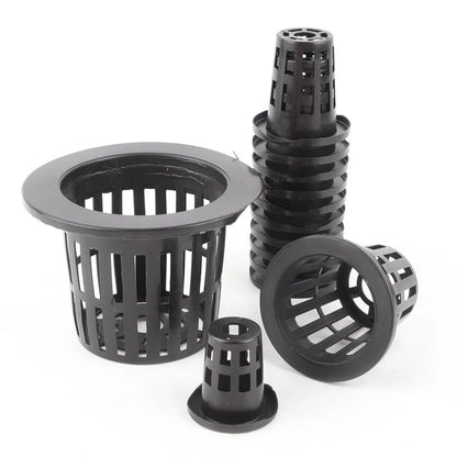 50-Piece Hydroponic Basket Set for Soilless Vegetable Cultivation - Multi-Size Aeroponic Plastic Planting Mesh Pots