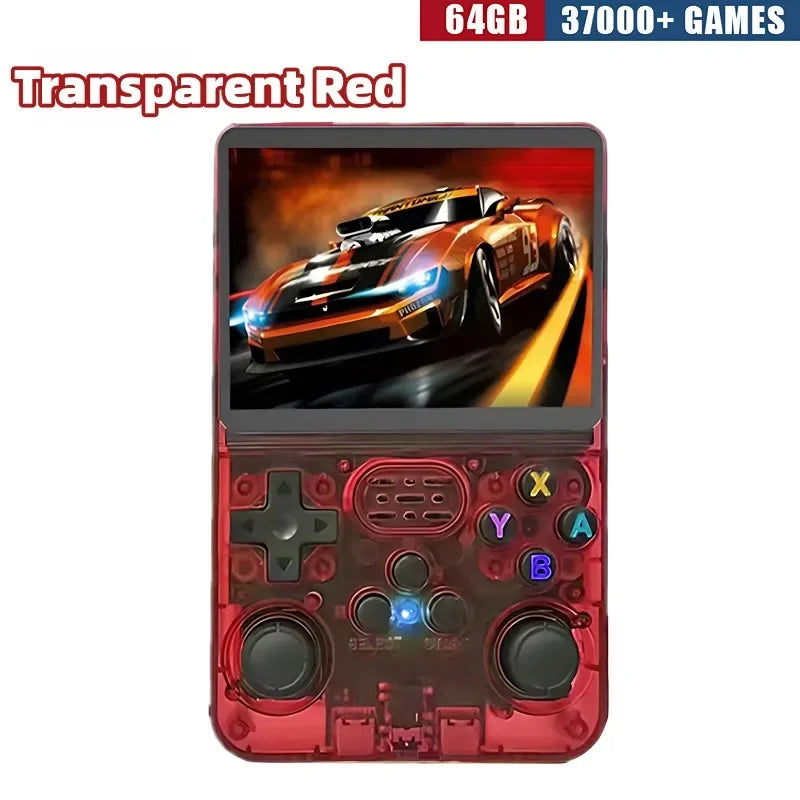 R36S Retro Handheld Gaming Console - 3.5-Inch IPS Display, Available in 64GB/128GB/256GB, Portable Device with Preloaded Games