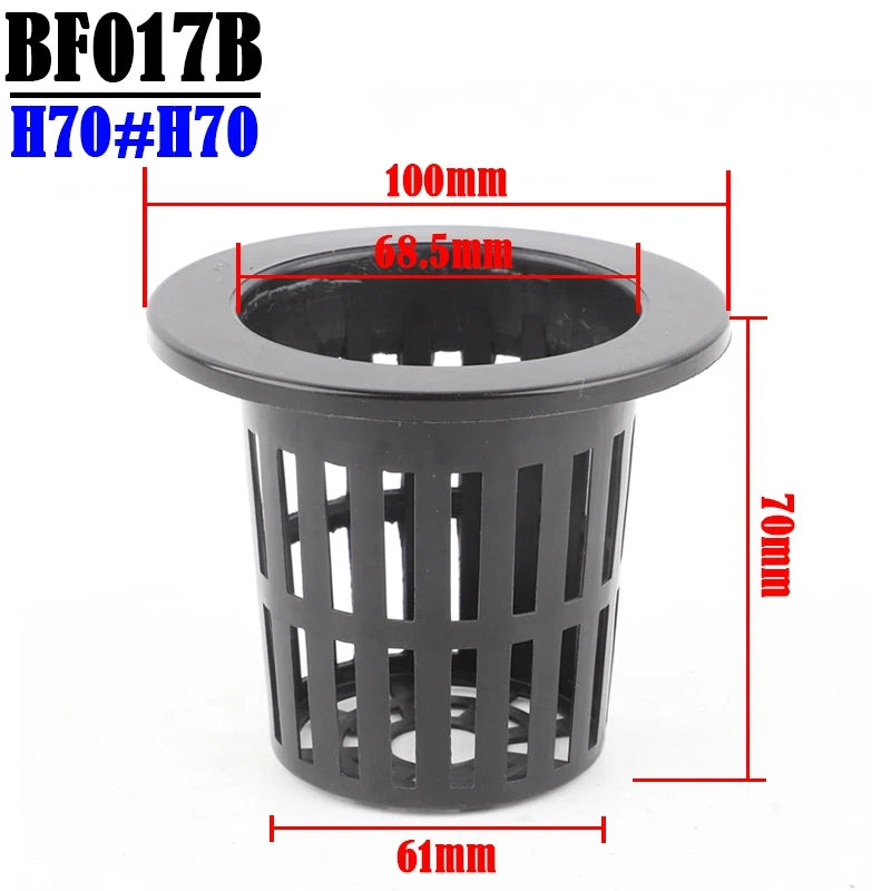50-Piece Hydroponic Basket Set for Soilless Vegetable Cultivation - Multi-Size Aeroponic Plastic Planting Mesh Pots