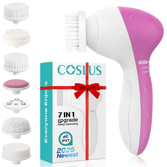 5-in-1 Facial Cleansing Brush and Multi-Functional Rotating Massage Device for Pore Cleansing Electric 