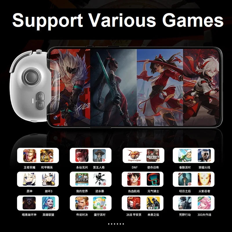 MEMO MB03 Pro Mobile Game Controller with Smart Recoil Control and Vibration for iOS and Android - One-Click Equipment Swap