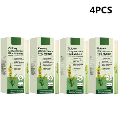 Herbal Diffuser Pen Set with Mullein, Mint, and Rosemary Extracts for Lung Cleansing and Enhanced Breathing Quality