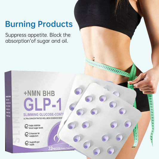 GLP-1 Weight Management Supplement 32-Piece with NAD+ for Enhanced Digestive for Women and Men
