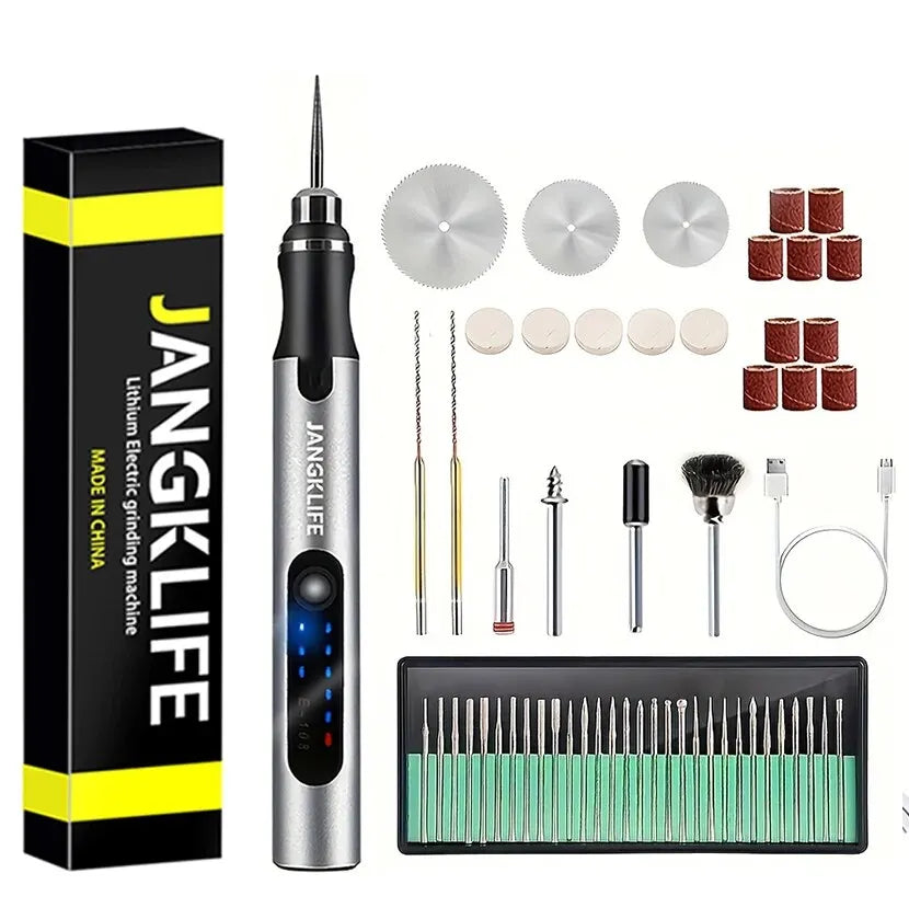 Jangklife  Rotary Tool Kit for Woodworking and Engraving - DIY Projects