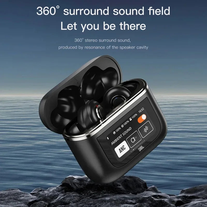 JBL Tour Pro 2 True Wireless Bluetooth Earbuds with LED Smart Display and Noise Cancelling Technology