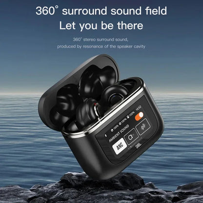 JBL Tour Pro 2 True Wireless Bluetooth Earbuds with LED Smart Display and Noise Cancelling Technology