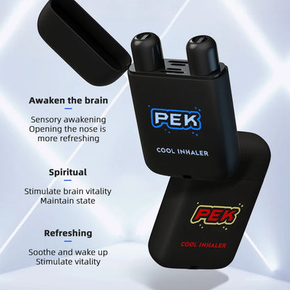 Double-Hole Nasal Cooling Stick for Motion Sickness Relief and Enhanced Alertness