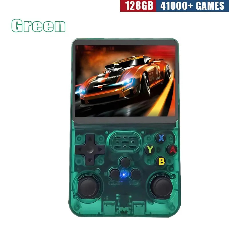 R36S Retro Handheld Gaming Console - 3.5-Inch IPS Display, Available in 64GB/128GB/256GB, Portable Device with Preloaded Games