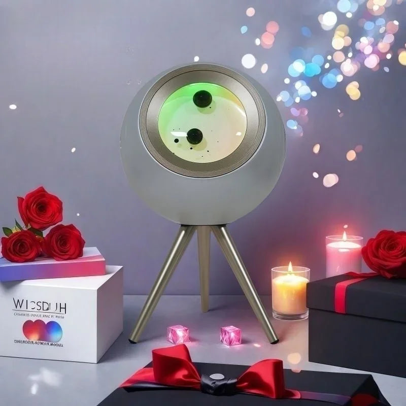Touch Control and Dancing Magnetic Ferrofluid Display 30W Bluetooth Speaker with - LED Loudspeaker and Decorative 