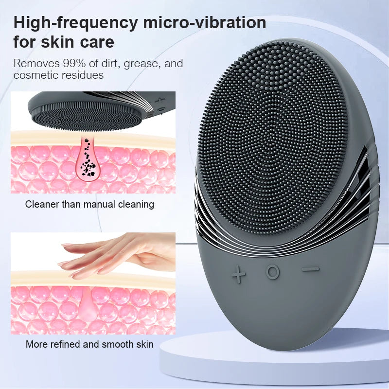Rechargeable Facial Cleansing Brush with 5 Modes for Deep Cleaning for Men and Women