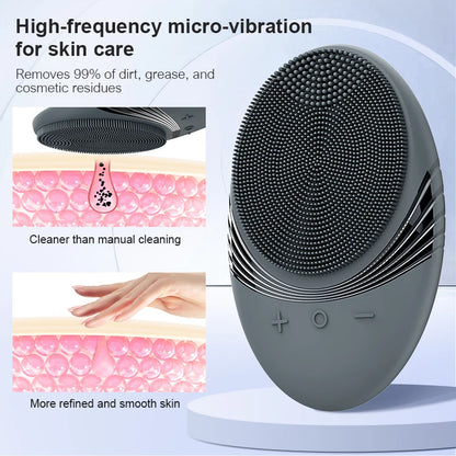 Rechargeable Facial Cleansing Brush with 5 Modes for Deep Cleaning for Men and Women