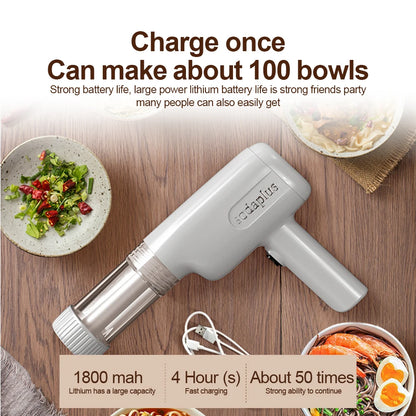 Handheld Pasta and Noodle Maker Machine 6In 1 Cordless Portable Spaghetti Noodles Maker with Dough Cutter