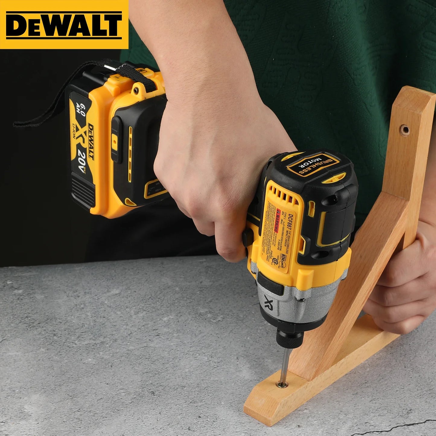 DeWalt DCF887 Brushless Cordless Electric Impact Driver - 205N.M Compatible with  20V Battery